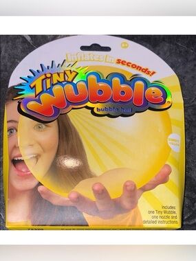 RARE Tiny Wubble Bubble Ball, Sunny ☀️ Yellow